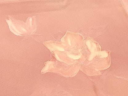平和屋着物＃羽織　地紋起こし　枝花文　暈し染め　正絹　逸品　未使用　CABH6852in