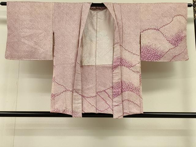 平和屋着物＃羽織　総絞り　遠山文　正絹　逸品　CABH6870in