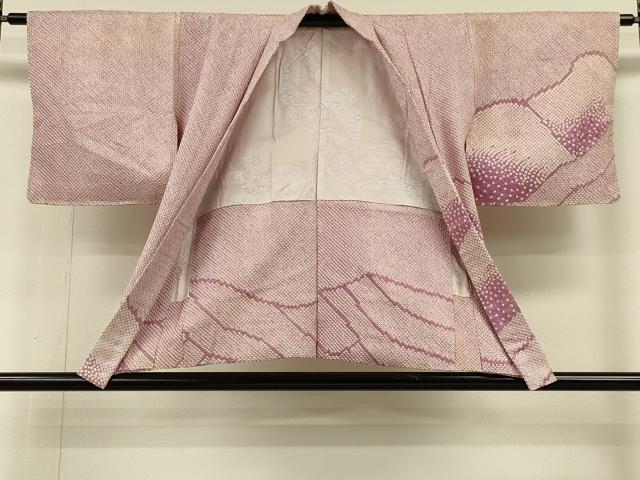 平和屋着物＃羽織　総絞り　遠山文　正絹　逸品　CABH6870in