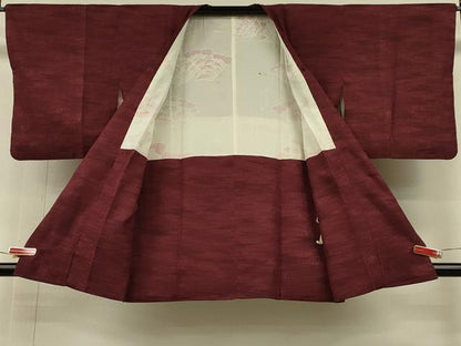 平和屋着物＃道行コート　霞文　正絹　逸品　CABH6874in