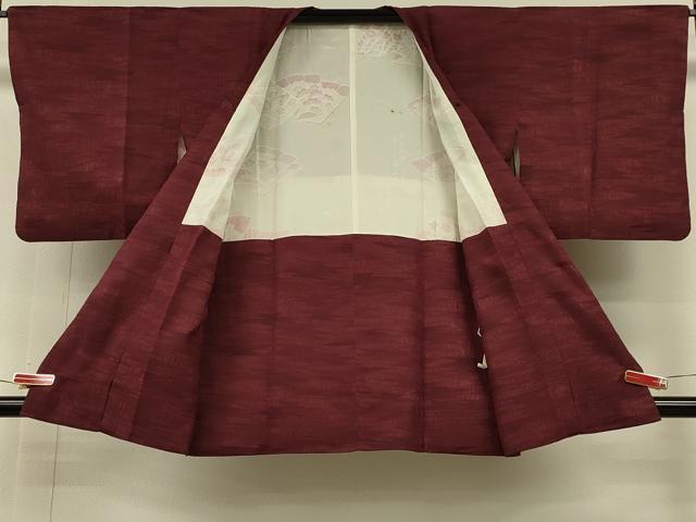 平和屋着物＃道行コート　霞文　正絹　逸品　CABH6874in
