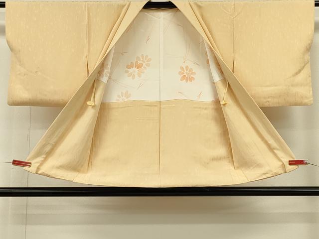 平和屋着物＃羽織　霞地紋　花葉色　正絹　逸品　CABH6878in