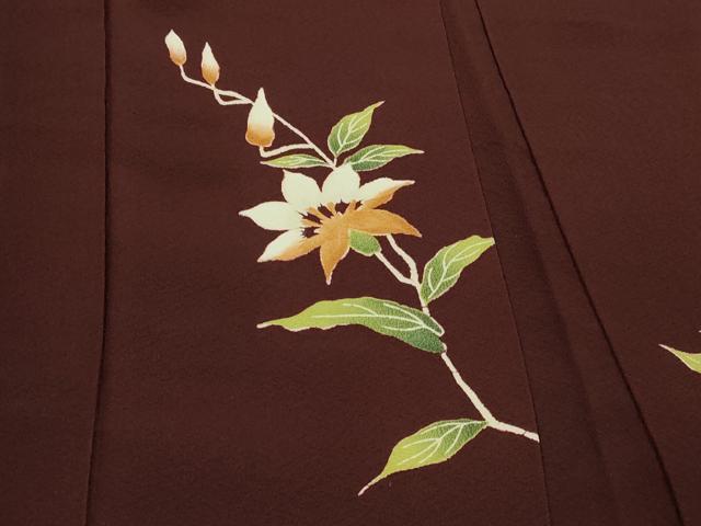平和屋着物＃羽織　枝花文　正絹　逸品　CABH6880in