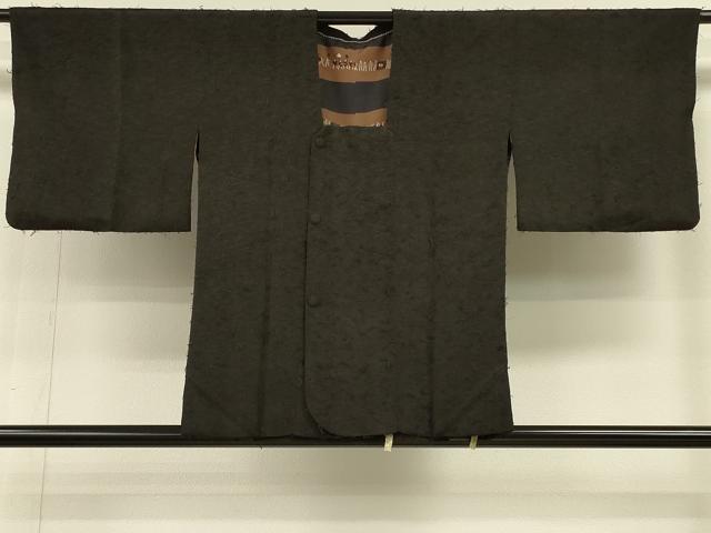 平和屋着物＃道行コート　ひげ紬　霞文　正絹　逸品　CABH6891in