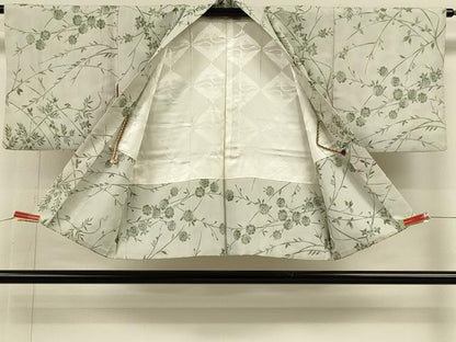 平和屋着物＃羽織　草花文　正絹　逸品　CABH6894in