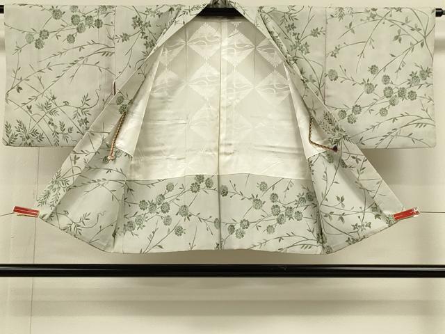 平和屋着物＃羽織　草花文　正絹　逸品　CABH6894in