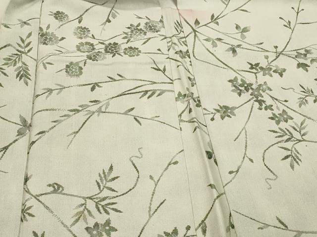 平和屋着物＃羽織　草花文　正絹　逸品　CABH6894in