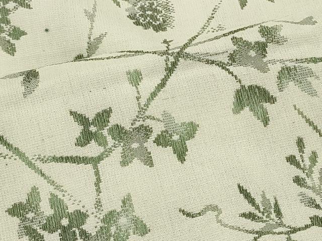 平和屋着物＃羽織　草花文　正絹　逸品　CABH6894in