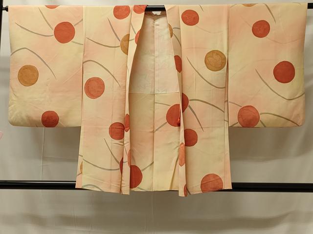 平和屋着物＃羽織　地紋起こし　舞蝶丸文　暈し染め　正絹　逸品　CABH6900in