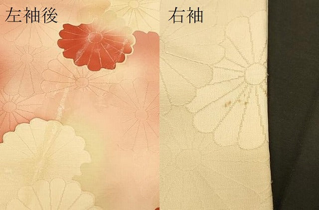 平和屋着物＃羽織　地紋起こし　菊づくし　暈し染め　正絹　逸品　CABH6903in
