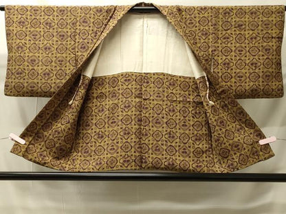 平和屋着物＃羽織　花菱文　正絹　逸品　CABH6904in