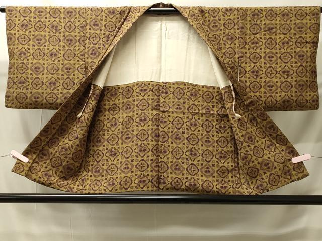 平和屋着物＃羽織　花菱文　正絹　逸品　CABH6904in