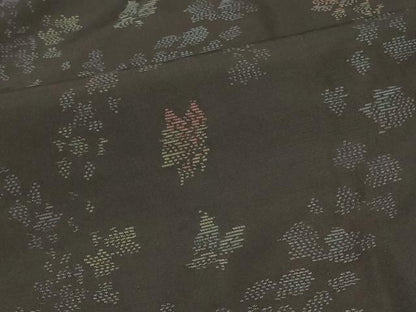 平和屋着物＃本場大島紬　羽織　舞蝶花文　正絹　逸品　未使用　CABH6905in