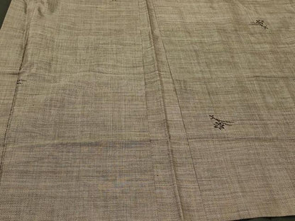 平和屋着物＃本場大島紬　羽織　9マルキ　草花文　正絹　逸品　CABH6906in