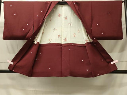 平和屋着物＃羽織　絞り　花菱文　正絹　逸品　CABH6913in