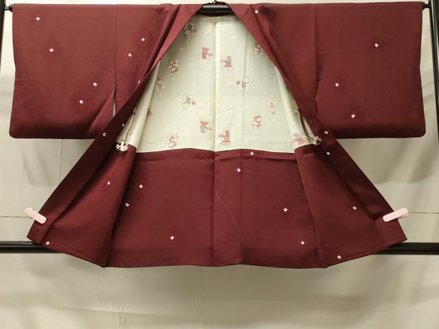 平和屋着物＃羽織　絞り　花菱文　正絹　逸品　CABH6913in
