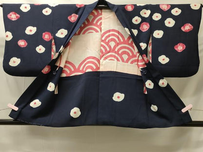 平和屋着物＃羽織　絞り　舞花文　正絹　逸品　CABH6920in