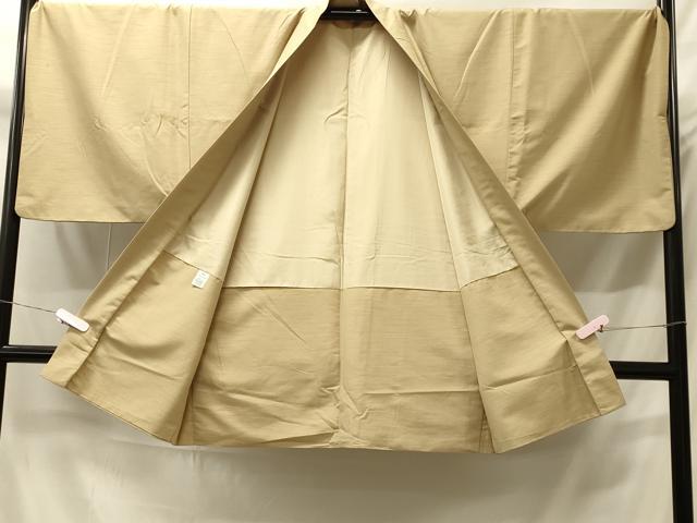 平和屋着物＃男性　長羽織　卵色　キングサイズ　洗える着物　CABH6936in