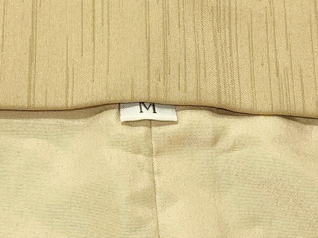 平和屋着物＃男性　長羽織　卵色　キングサイズ　洗える着物　CABH6936in