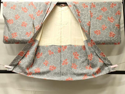 平和屋着物＃羽織　草花文　正絹　逸品　未使用　CABH6941in