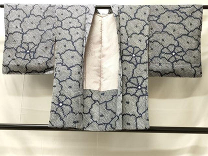 平和屋着物＃羽織　総絞り　菊　正絹　逸品　CABH6945in