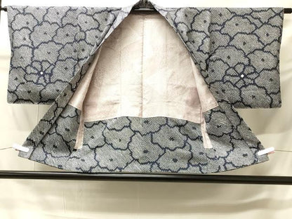 平和屋着物＃羽織　総絞り　菊　正絹　逸品　CABH6945in