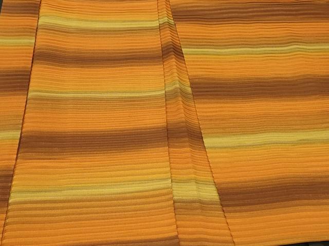 平和屋着物＃羽織　横段文　暈し染め　正絹　逸品　CABH6946in