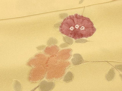 平和屋着物＃羽織　絞り　地紋起こし　枝花文　正絹　逸品　未使用　CABH6954in