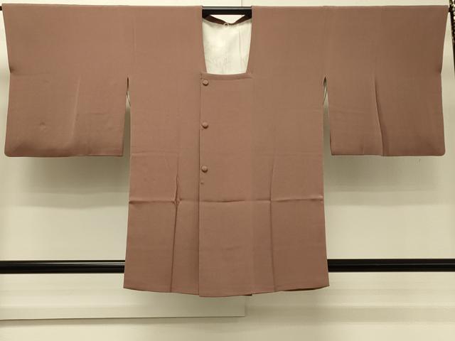 平和屋着物＃道行コート　色無地　丁字染色　鬼しぼ縮緬　正絹　逸品　CABH6959in