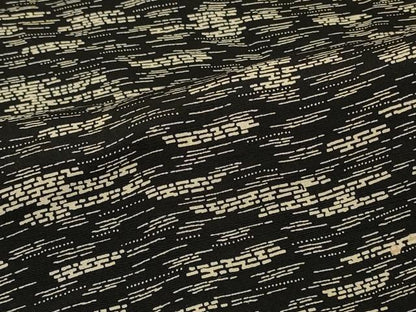平和屋着物＃羽織　霞文　黒地　正絹　逸品　CABH6961in