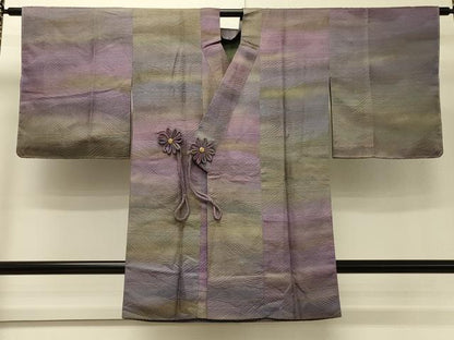 平和屋着物＃道中着　立波地紋　暈し染め　ロング丈　正絹　逸品　未使用　CABH6970in