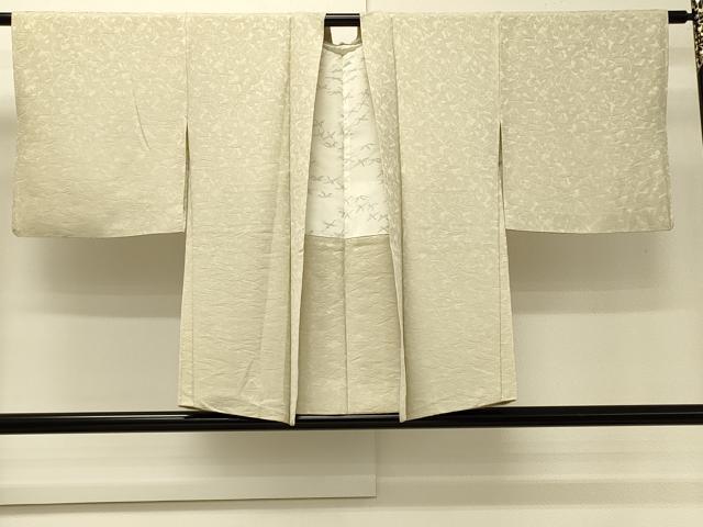 平和屋着物＃羽織　霞地紋　灰桜色　正絹　逸品　CABH6974in