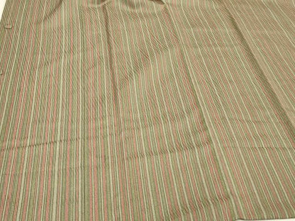 平和屋着物＃道行コート　縞　正絹　逸品　CABH6980in