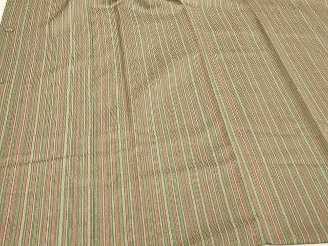 平和屋着物＃道行コート　縞　正絹　逸品　CABH6980in