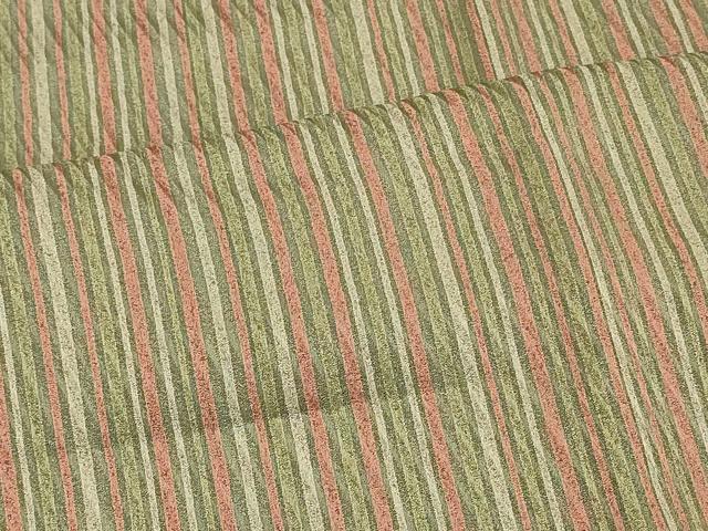 平和屋着物＃道行コート　縞　正絹　逸品　CABH6980in