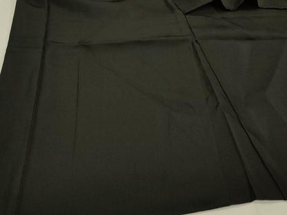 平和屋着物＃男性　長羽織　黒紋付き　正絹　逸品　CABH6989in
