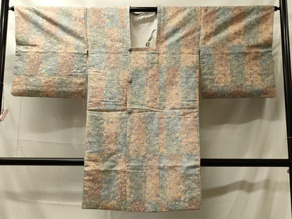 平和屋着物＃道行コート　鳳凰草花文　ロング丈　正絹　逸品　CABH7002in