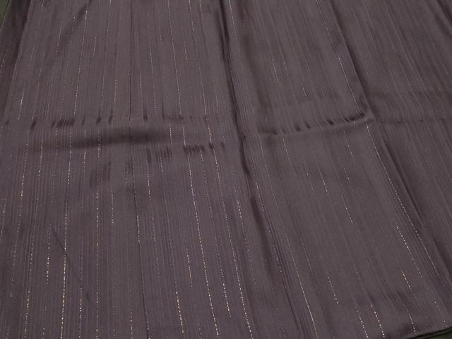 平和屋着物＃道中着　リバーシブル　間道　黒地　金糸　ロング丈　正絹　逸品　CABH7003in