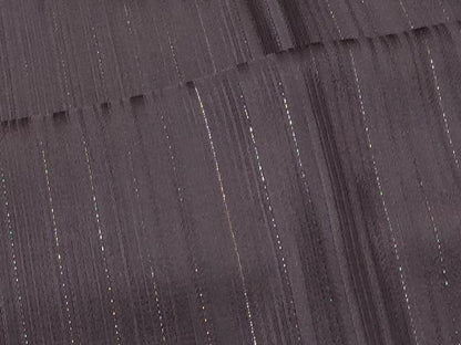 平和屋着物＃道中着　リバーシブル　間道　黒地　金糸　ロング丈　正絹　逸品　CABH7003in