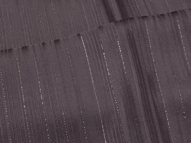 平和屋着物＃道中着　リバーシブル　間道　黒地　金糸　ロング丈　正絹　逸品　CABH7003in