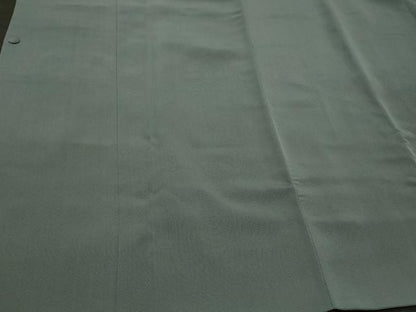 平和屋着物＃道行コート　色無地　岩井茶色　ロング丈　正絹　逸品　CABH7004in