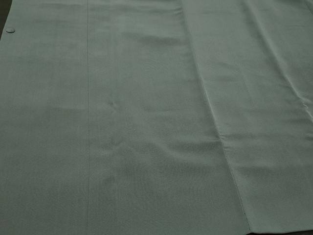 平和屋着物＃道行コート　色無地　岩井茶色　ロング丈　正絹　逸品　CABH7004in