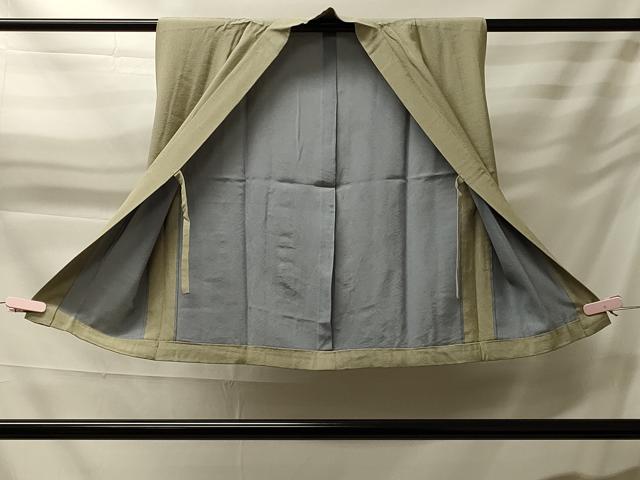 平和屋着物＃男性　袖無し羽織　縞　正絹　逸品　CABH7011in