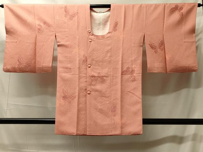 平和屋着物＃道行コート　舞蝶文　正絹　逸品　CABH7026in