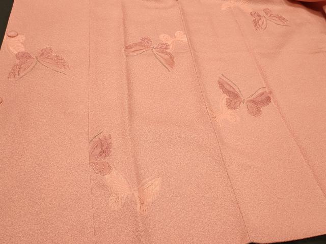 平和屋着物＃道行コート　舞蝶文　正絹　逸品　CABH7026in
