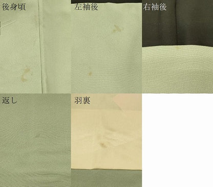 平和屋着物＃羽織　地紋起こし　亀甲草花文　正絹　逸品　CABH7035in