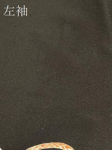 平和屋着物＃羽織　鼓文　黒地　金彩　正絹　逸品　CABH7036in