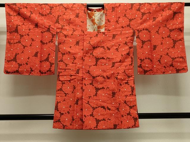 平和屋着物＃道行コート　菊づくし　正絹　逸品　未使用　CABH7040in