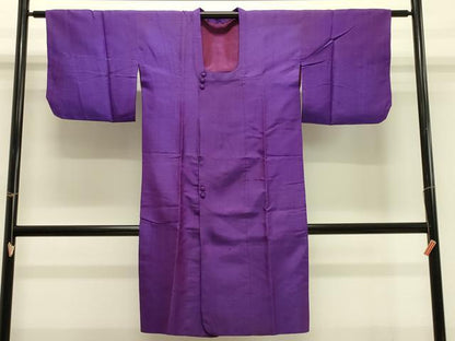 平和屋着物＃道行コート　お召地　霞文　正絹　逸品　CABH7046in