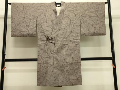 平和屋着物＃道中着　抽象文　鈴乃屋扱い　ロング丈　正絹　逸品　CABH7054in